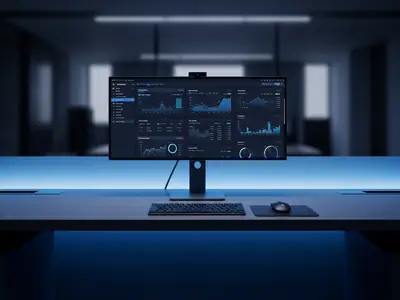 Minimalist workstation with a computer