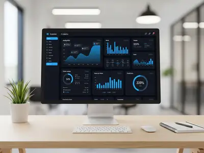 Screen showing a software dashboard