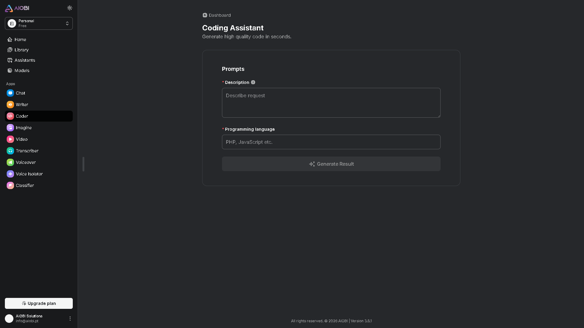 Plataforma AIOBI.AI Screenshot 11