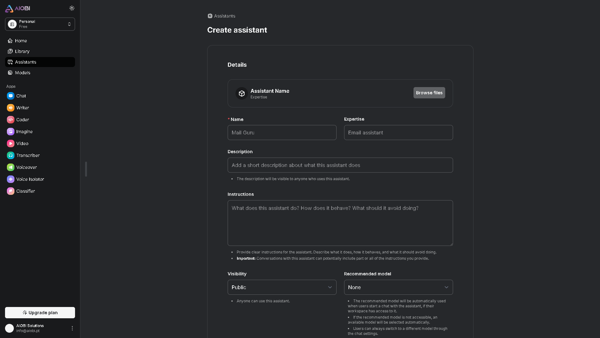 Plataforma AIOBI.AI Screenshot 6