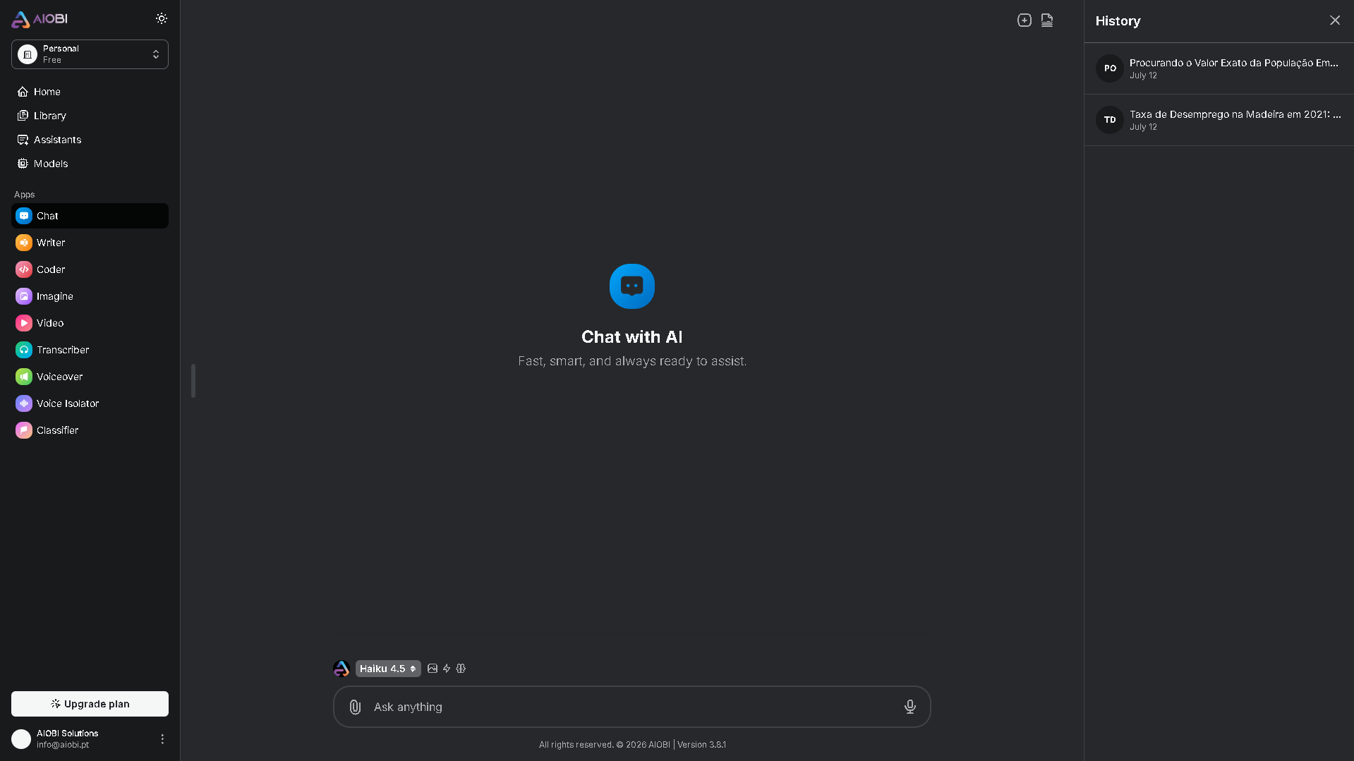 Plataforma AIOBI.AI Screenshot 8