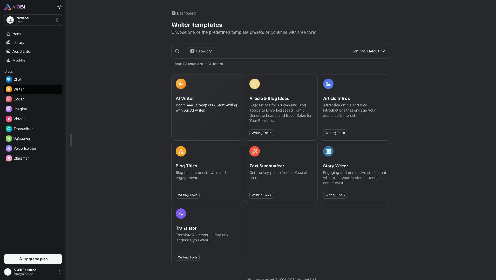 Plataforma AIOBI.AI Screenshot 10