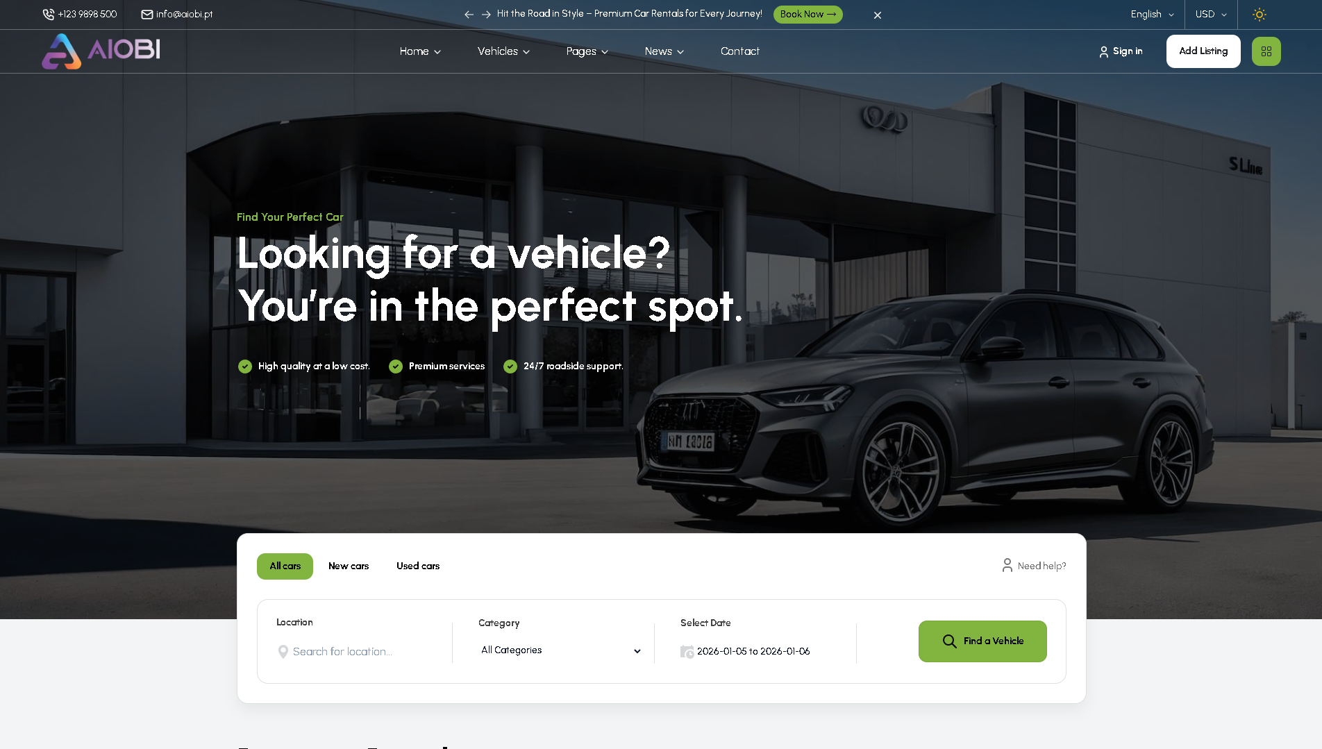 Sistema de Aluguer de Viaturas Screenshot 1
