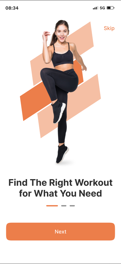 Aplicação Fitness Screenshot 1