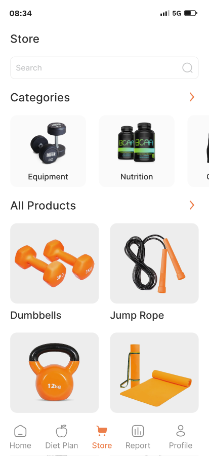 Fitness Mobile App Screenshot 4