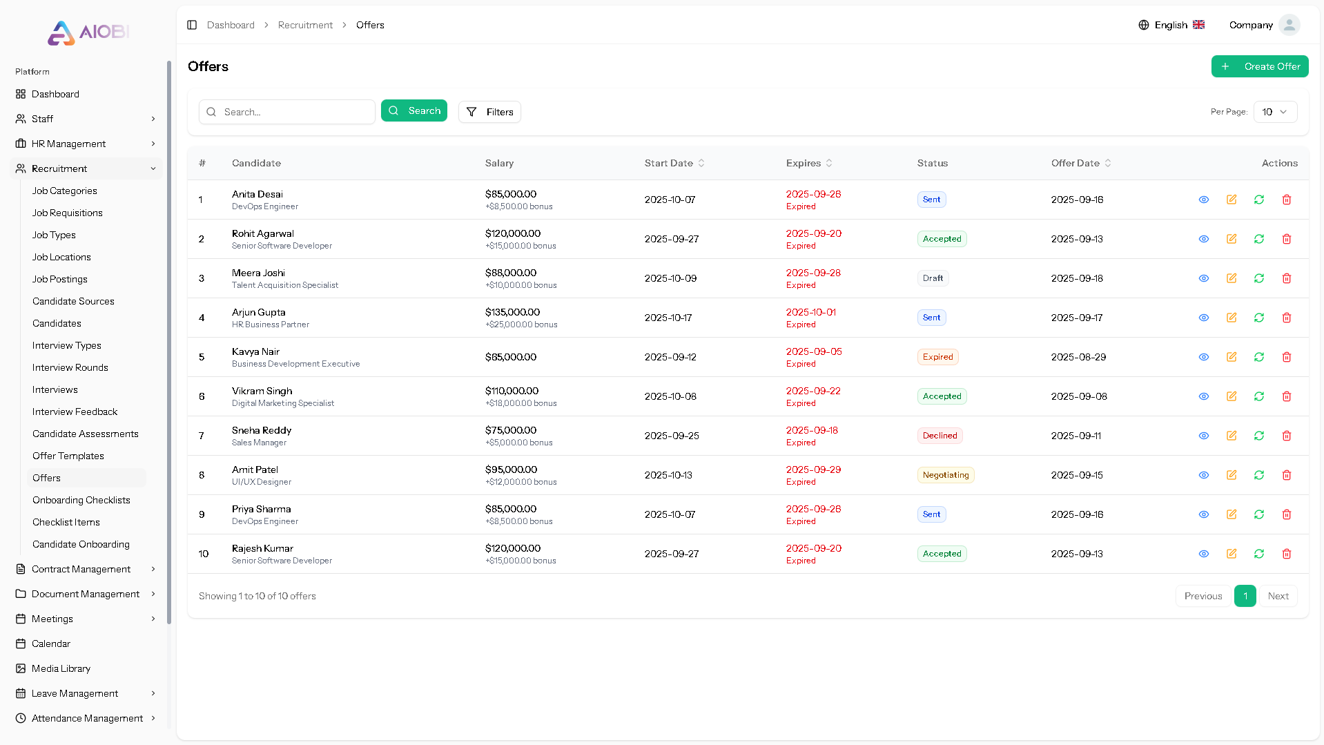 Sistema de Gestão RH Screenshot 10