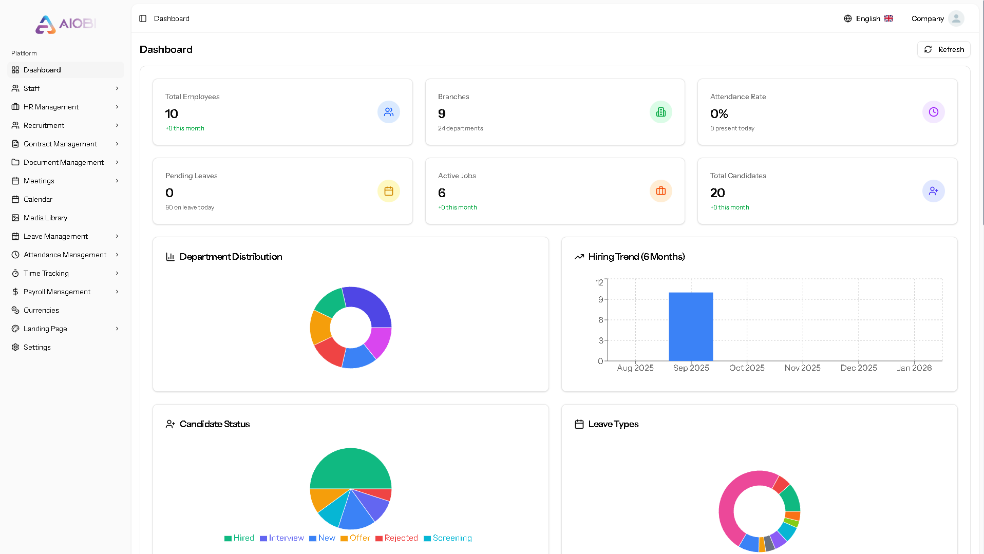 Sistema de Gestão RH Screenshot 2
