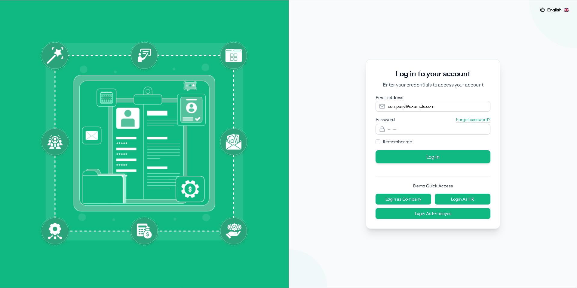 HR Management System Screenshot 1