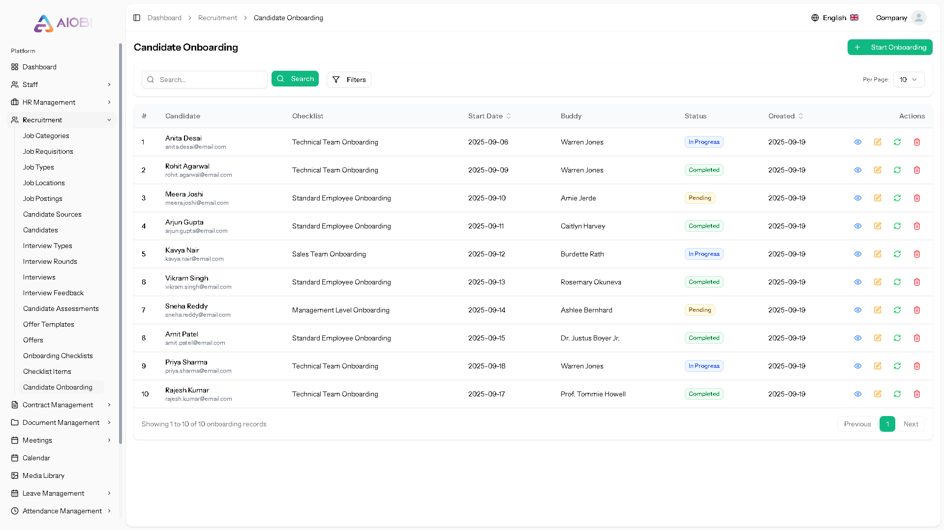 HR Management System Screenshot 11