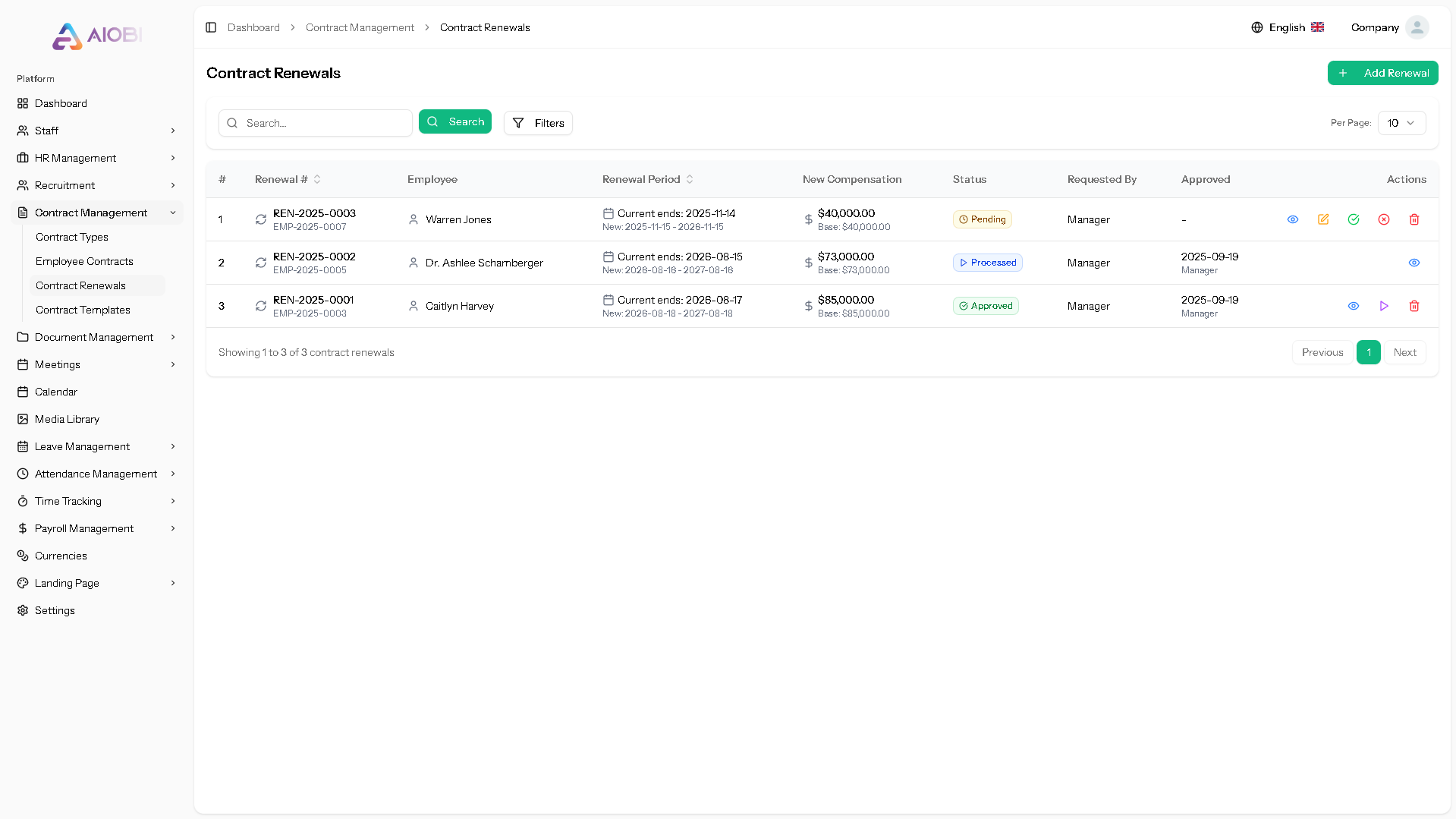HR Management System Screenshot 12