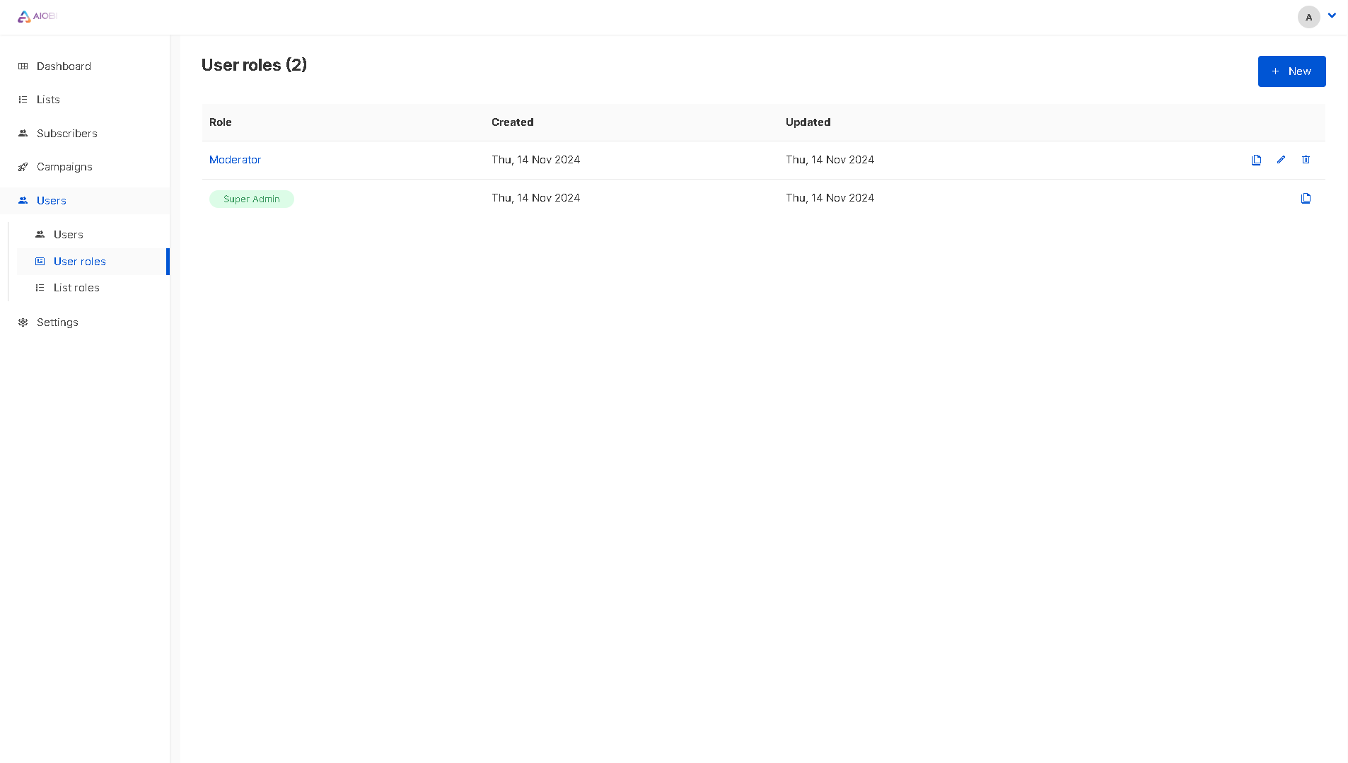 Gestão de Newsletter Screenshot 11