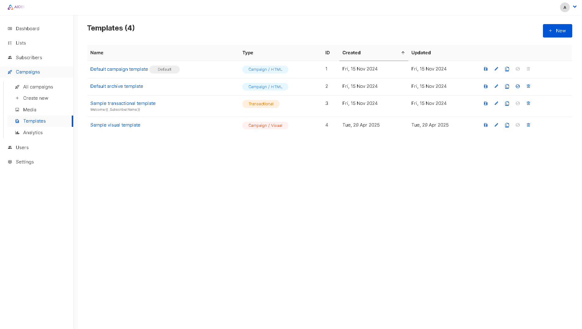 Gestão de Newsletter Screenshot 8